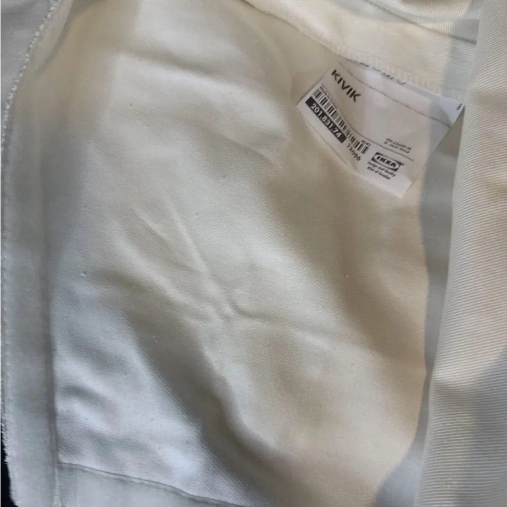 NEW Ikea Back Cushion Single Sofa Cover KIVIK 201.831.74 Blekinge White Zip LRG